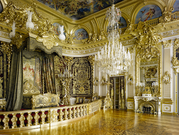 Herrenchiemsee Palace - Paradeschlafzimmer, Neues Schloss Herrenchiemsee, © Bayerische Schlösserverwaltung, (Foto: Andrea Gruber/ Maria Scherf), www.herrenchiemsee.de