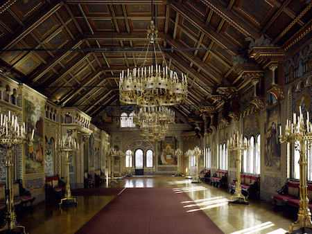 Neuschwanstein Castle - Sängersaal, Schloss Neuschwanstein, © Bayerische Schlösserverwaltung, (Foto: Rainer Herrmann), 
www.neuschwanstein.de